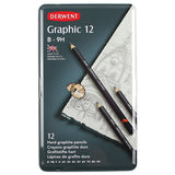 Derwent Graphic Graphite Pencil Tin of 12 Hard Grades by Derwent at Cult Pens