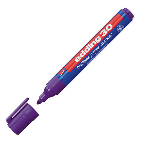 edding 30 Brilliant Paper Marker Pen Bullet by edding at Cult Pens