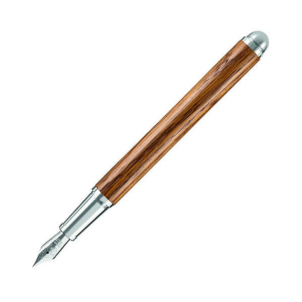 e+m Contract Long Fountain Pen Aged Oak by e+m at Cult Pens