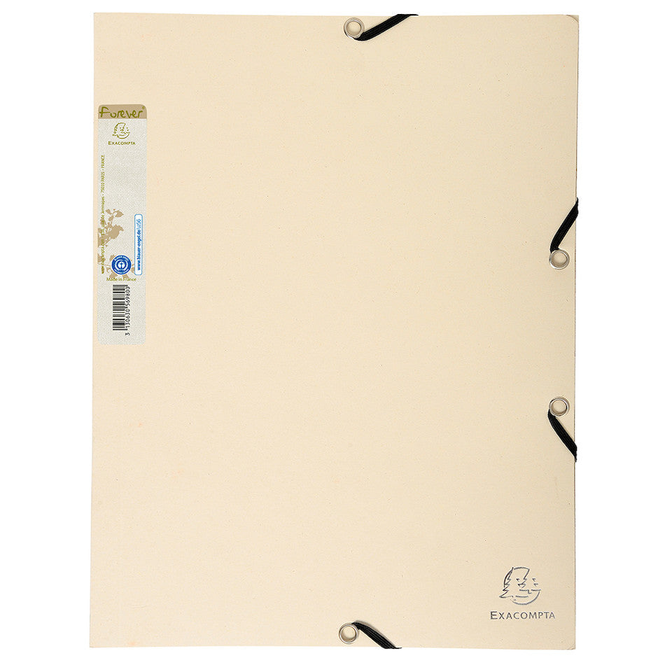 Exacompta Forever Folder 3 Flap Elastic A4 Sand by Exacompta at Cult Pens