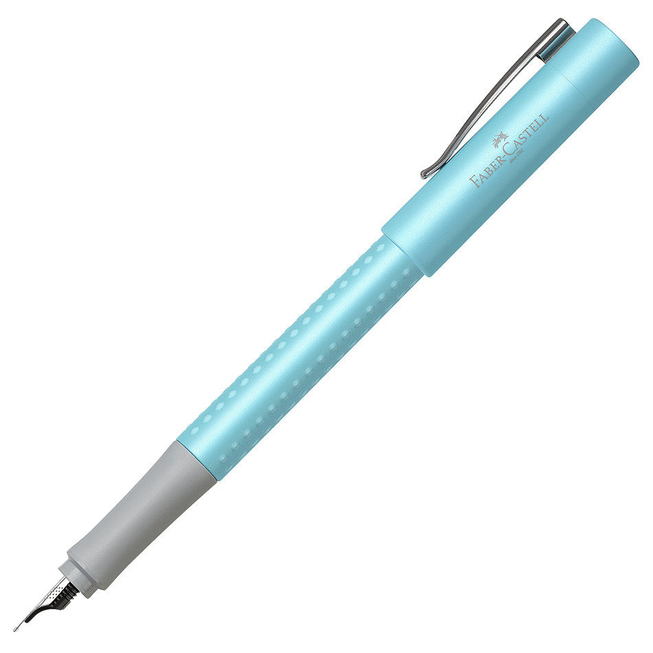 Faber-Castell Grip Pearl Edition Fountain Pen Turquoise by Faber-Castell at Cult Pens