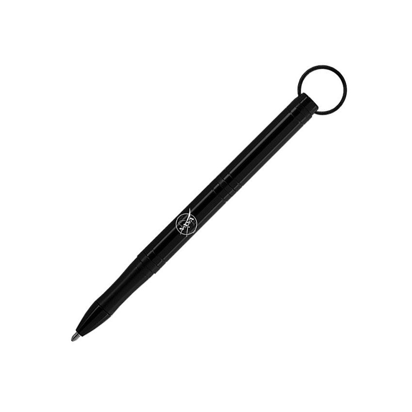 Fisher Space Pen Backpacker Ballpoint Pen Black with NASA Meatball Logo by Fisher Space Pen at Cult Pens