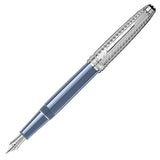 Montblanc Meisterstuck Glacier Doue Fountain Pen Blue by Montblanc at Cult Pens