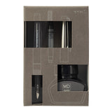 Midori MD Fountain Pen With Bottled Ink Limited Edition Grey by Midori at Cult Pens