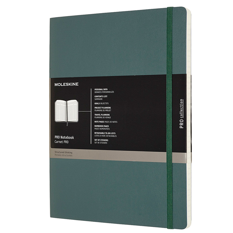 Moleskine Pro Notebook Soft Cover Extra Large Forest Green by Moleskine at Cult Pens