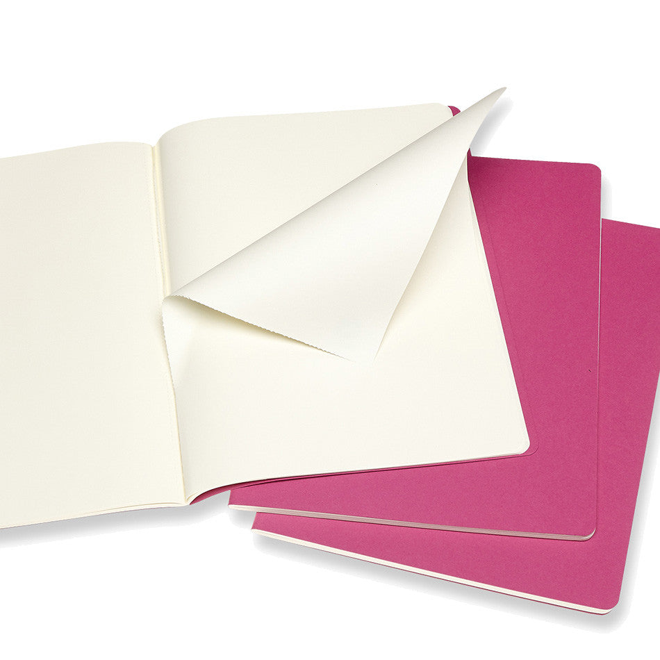 Moleskine Cahier Extra Large Journal 190x250 Kinetic Pink by Moleskine at Cult Pens