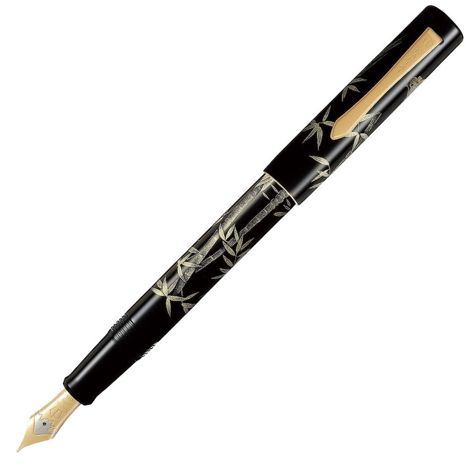 Namiki Raden Yukari Chinkin Bamboo and Sparrow Fountain Pen by Namiki at Cult Pens
