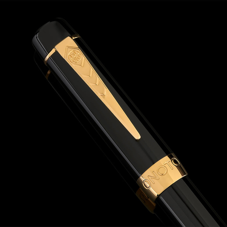 Onoto Scholar Fountain Pen Black with Gold Trim by Onoto at Cult Pens