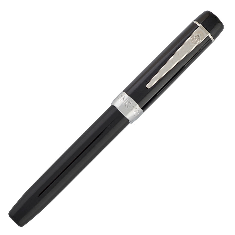 Onoto Scholar Fountain Pen Black with Silver Trim by Onoto at Cult Pens