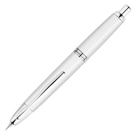 Pilot Capless Fountain Pen Carbonesque White by Pilot at Cult Pens
