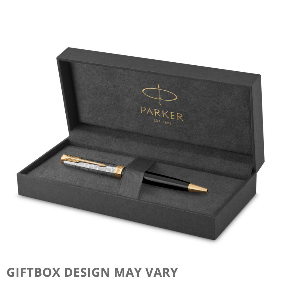 Parker Sonnet Ballpoint Pen Metal Black by Parker at Cult Pens