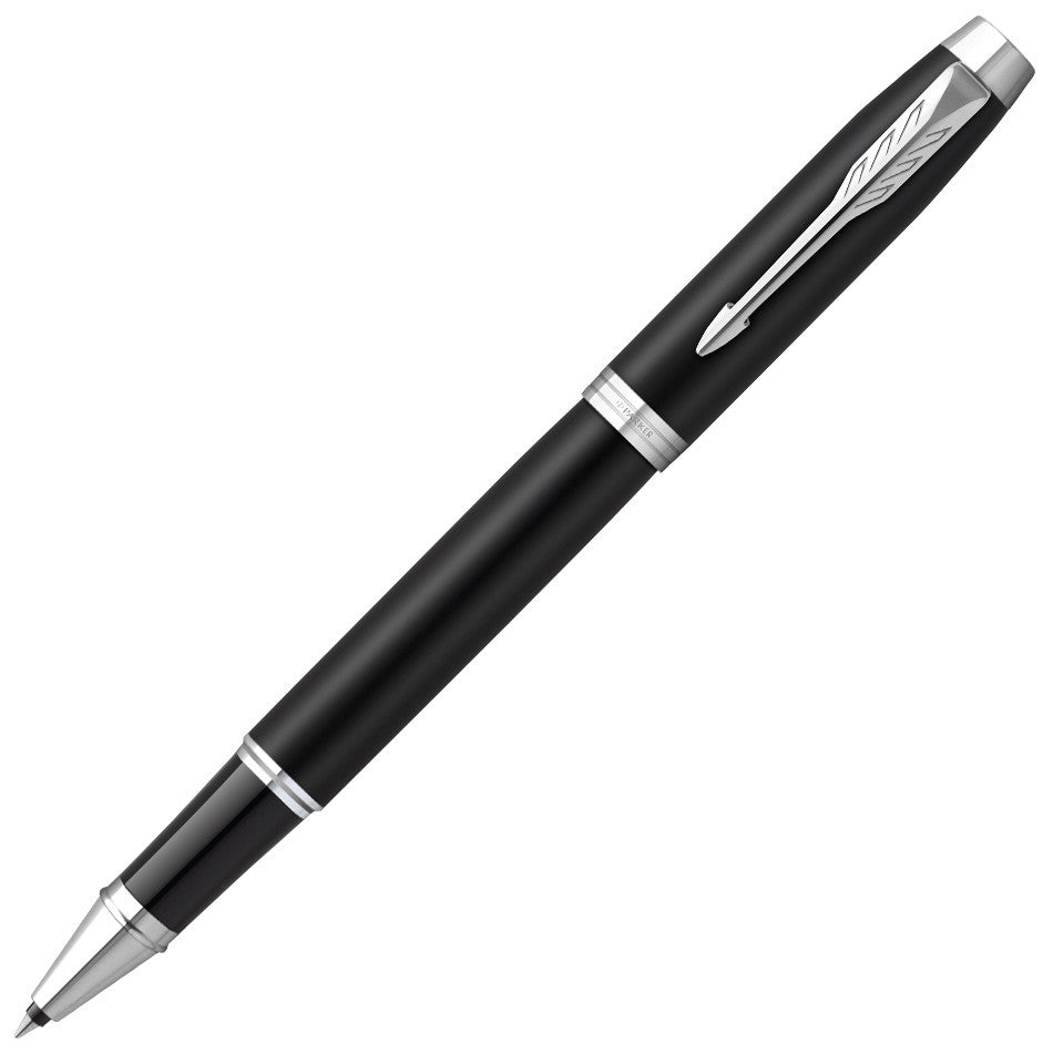 Parker IM Rollerball Pen Matt Black with Chrome Trim by Parker at Cult Pens