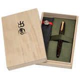 Platinum Izumo Bamboo Gozame Weave Fountain Pen Ankokushoku by Platinum at Cult Pens