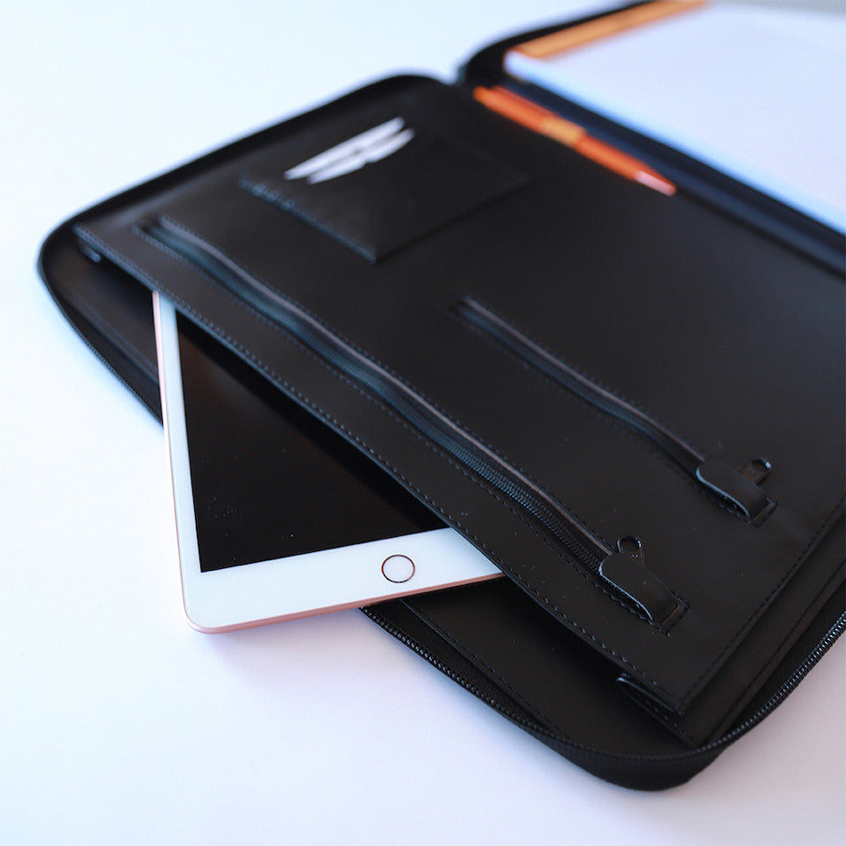 Rhodia Large Zipped Portfolio A4 Burgundy by Rhodia at Cult Pens