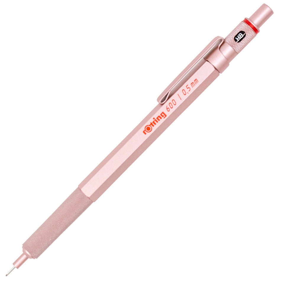 rotring 600 Mechanical Pencil Rose Gold 0.5mm by rotring at Cult Pens